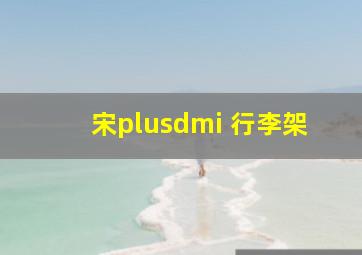 宋plusdmi 行李架